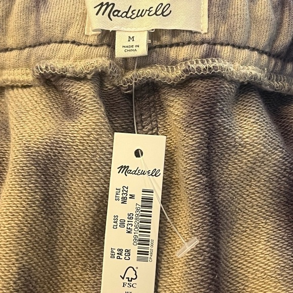 MADEWELL Tie-Die (Re)sourced Cotton Sweatshorts - Picture 2 of 3